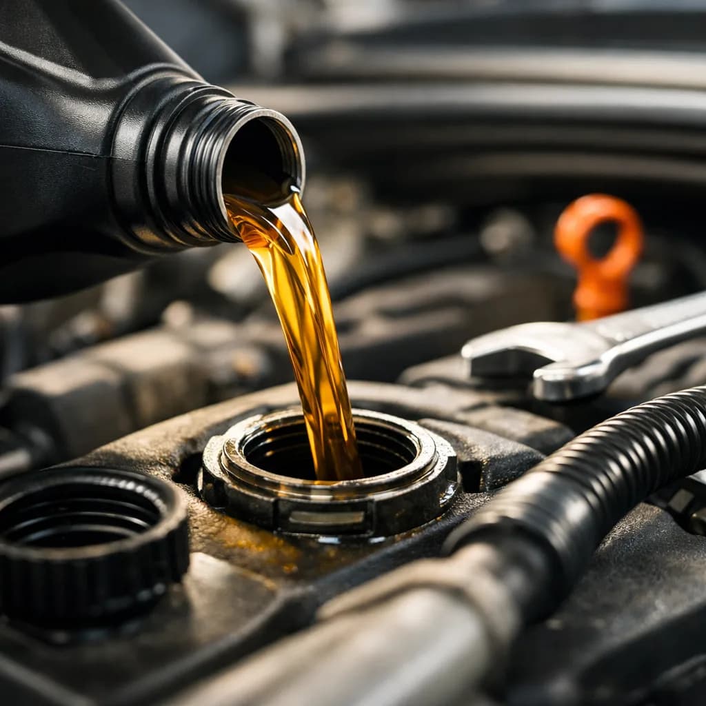 Oil change and fluid service